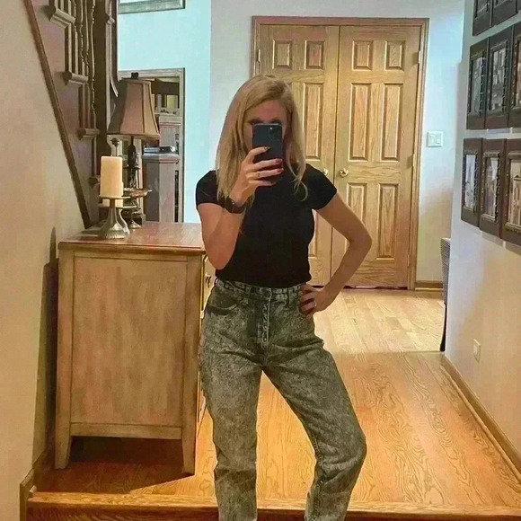 Vintage Guess Jeans By Georges Marciano Stonewashed Denim High Rise Size 27/28. - Picture 5 of 16